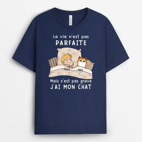 Idée Cadeau Pour 18 Ans Homme T-shirt Personnalisé La Vie N'est Pas Parfait