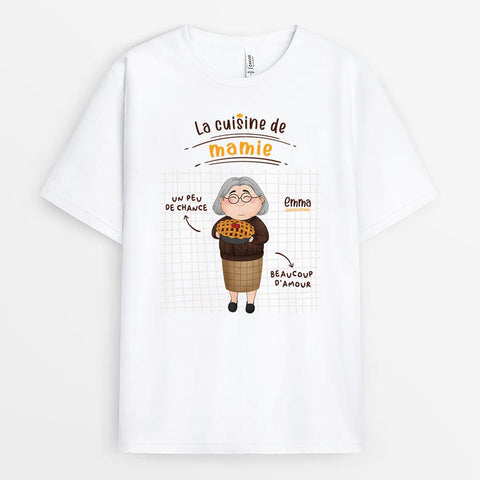 Idée cadeau nounou fin contrat T-shirt La Cuisine De Nounou Personnalisé