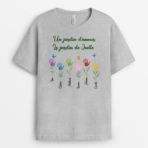 Idée cadeau pour cycliste  T-Shirt Jardin D'amour De Grand-Mère Personnalisé