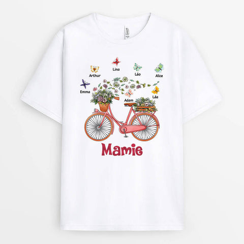 Idée cadeau pour cycliste  T-Shirt Vélo De Mamie Personnalisé