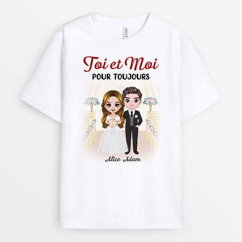 Idée cadeau remerciement T-Shirt Toi Et Moi Mariage Personnalisé