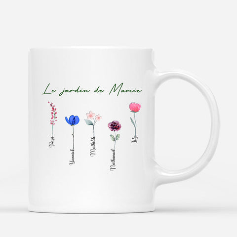 Idée cadeau remerciement Mug Le Jardin De Mamie Maman Personnalisé