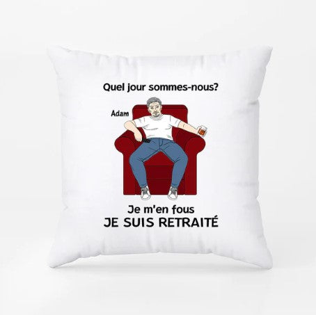 idée cadeau retraite coussin