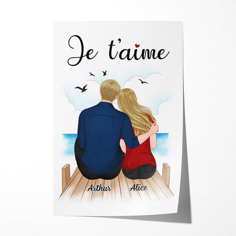 Idée Cadeau Technologique Pour Copain Toile Personnalisé Je T'aime