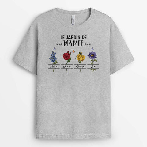 idée tee shirt personnalisé fête des mères avec T-Shirt Le Jardin De Maman Charmant Personnalisé