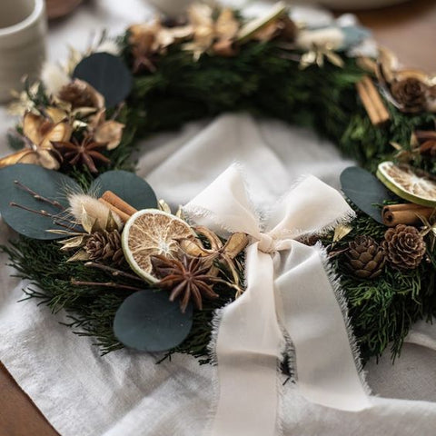 Idée cadeau pour les beaux parents avec Couronne de Noël Artisanale