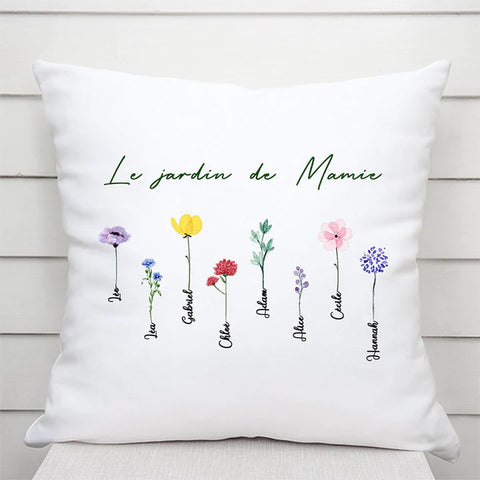 Coussin Le Jardin De Mamie Maman Personnalisé