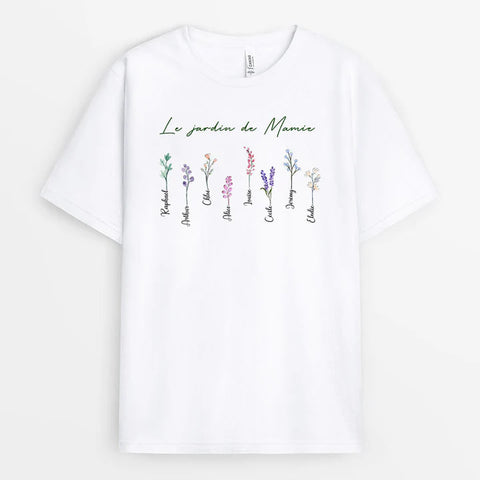 T-shirt Le jardin de Mamie Personnalisé