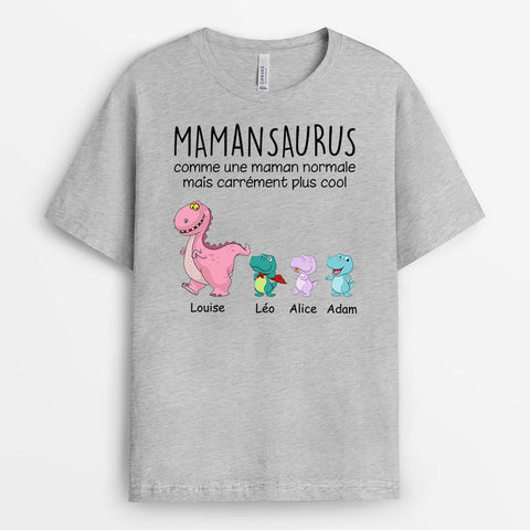 idée cadeau pour nounou T-shirt Mamansaurus Mammiesaurus Personnalisé