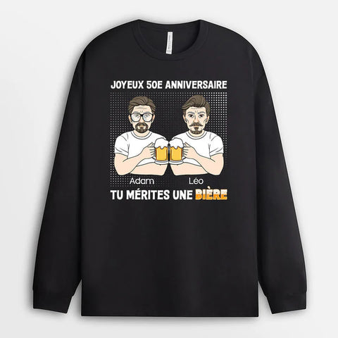 Sweat-shirt Personnalisé cadeau anniversaire frère