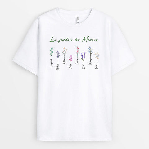 Mots Pour Une Maman T-shirt Le jardin de Mamie Personnalisé[product]