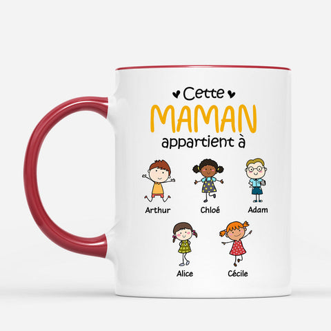 L’amour inconditionnel d'une mère Mug Cette Mamie Appartient À Mignon Personnalisé