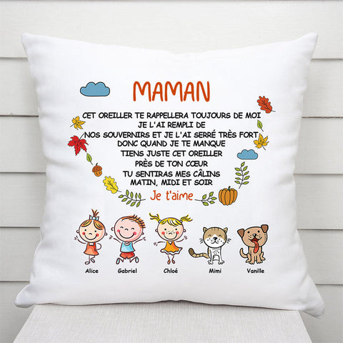 L’amour inconditionnel d'une mère Coussin Maman Mamie Messages Personnalisé[product]