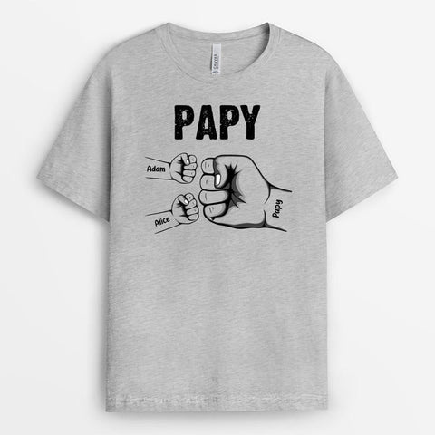 T-shirt Bosse De Poing de Papa Papi Enfants Personnalisé