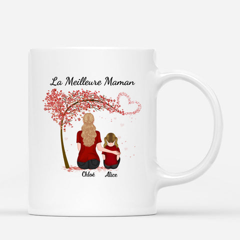 Message fête des mères avec Mug La Meilleure Maman Mamie Personnalisé