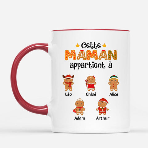 cadeau jeune maman 30 ans Mug Cette Mamie Appartient À Biscuits Personnalisé