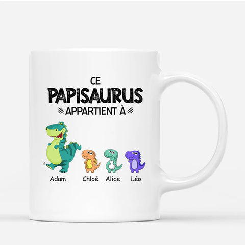Mug Papisaurus Papasaurus Personnalisé