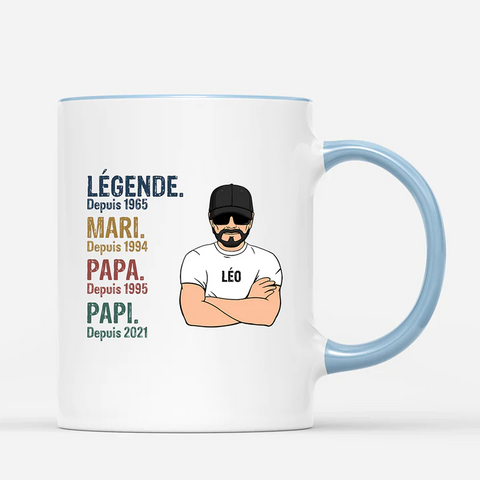 Mug Légende, Vintage Personnalisé