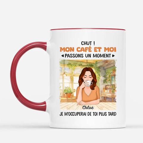 Mug Mon Café Et Moi Personnalisé