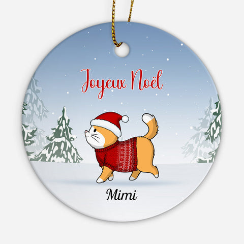 Idee cadeau pour bureau Ornement Joyeux Noël Personnalisé