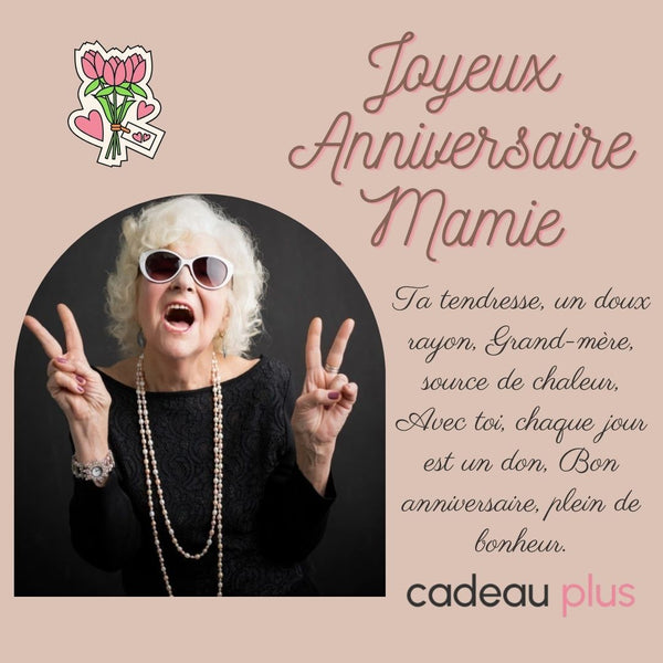 poème d'anniversaire pour un homme pour Mamie