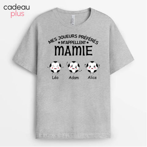 T-shirt Maman Mamie Football Personnalisé