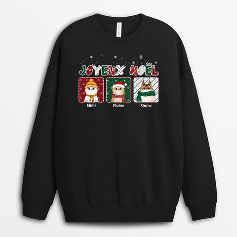 Sweatshirt Joyeux Noël Personnalisé