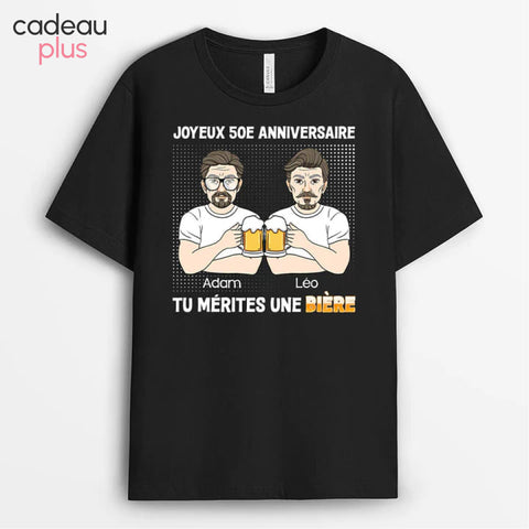T-shirt Personnalisé Cadeau Bìere