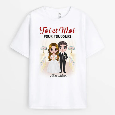 T-shirt Toi et Moi Mariage Personnalisé