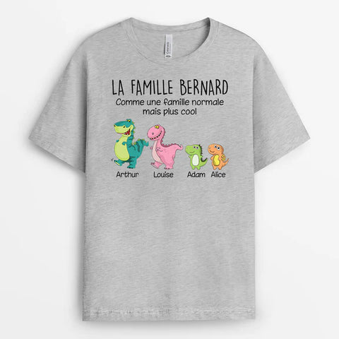 T-shirt Famille Dinosaure Personnalisé