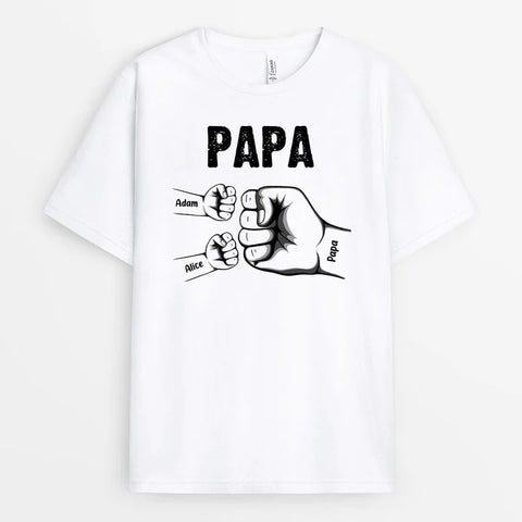 T-shirt Bosse De Poing de Papa Papi Enfants Personnalisé