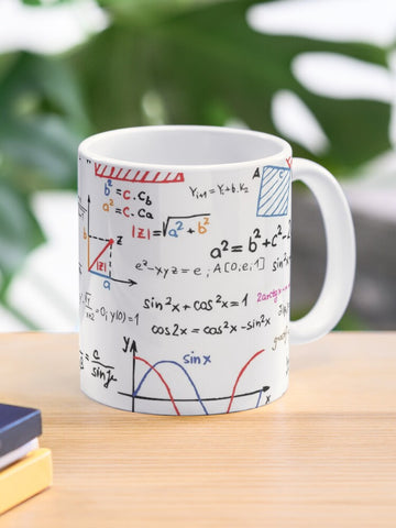 Mug avec Formules de Mathématiques