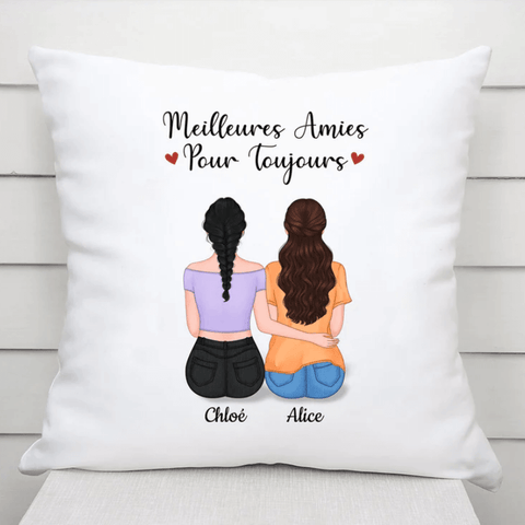 texte anniversaire meilleure amie touchant coussin personnalisé