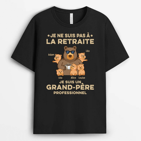 texte pour souhaiter une bonne retraite humour t-shirt personnalisé papy