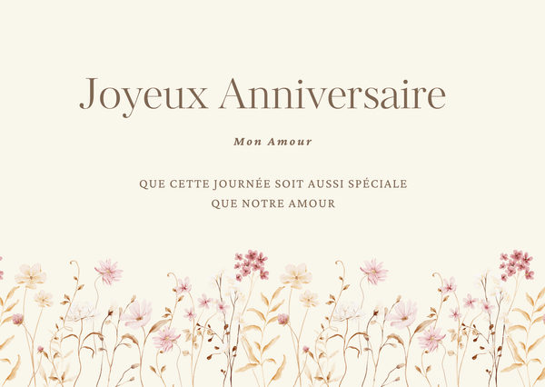 Texte Anniversaire Touchant Et Court Pour Amour