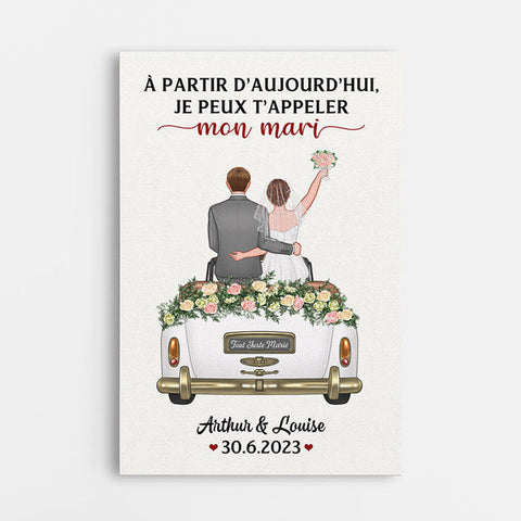 Toile De Mariage Personnalisée