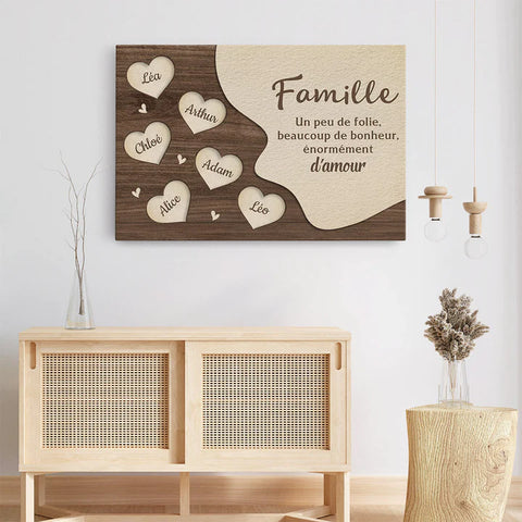 Toile Famille Personnalisée