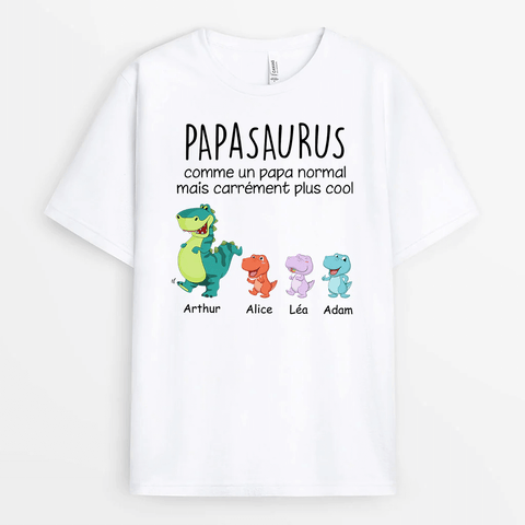 top 10 cadeau pour papa t-shirt personnalisé papasaurus