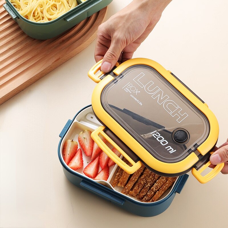 Portable-Hermetic-Lunch-Box-2-Layer-Grid-Children-Student-Bento-Box-with-Fork-Spoon-Leakproof-Microwavable-3