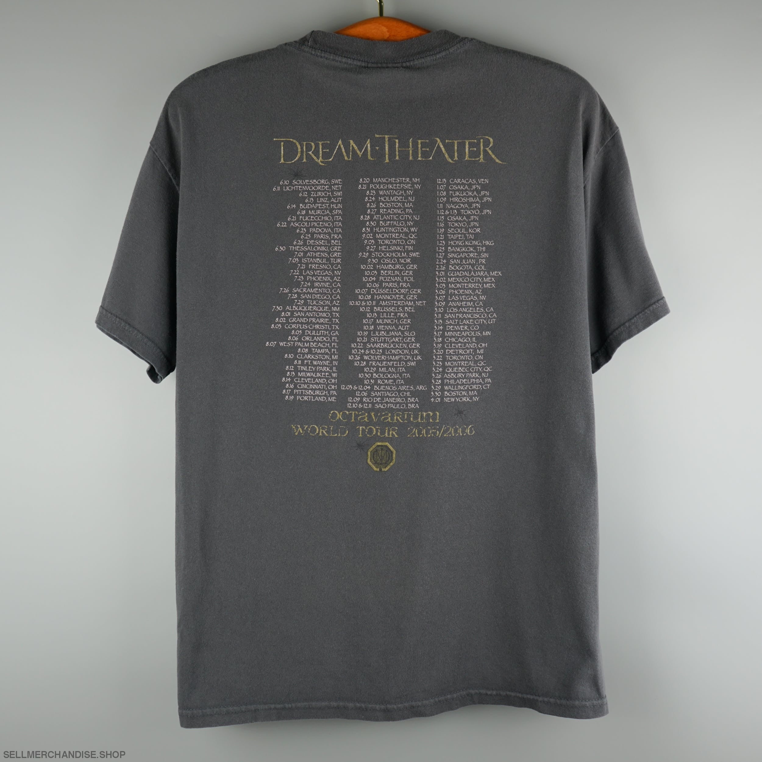 Vintage 2005 Dream Theater Tour T-Shirt