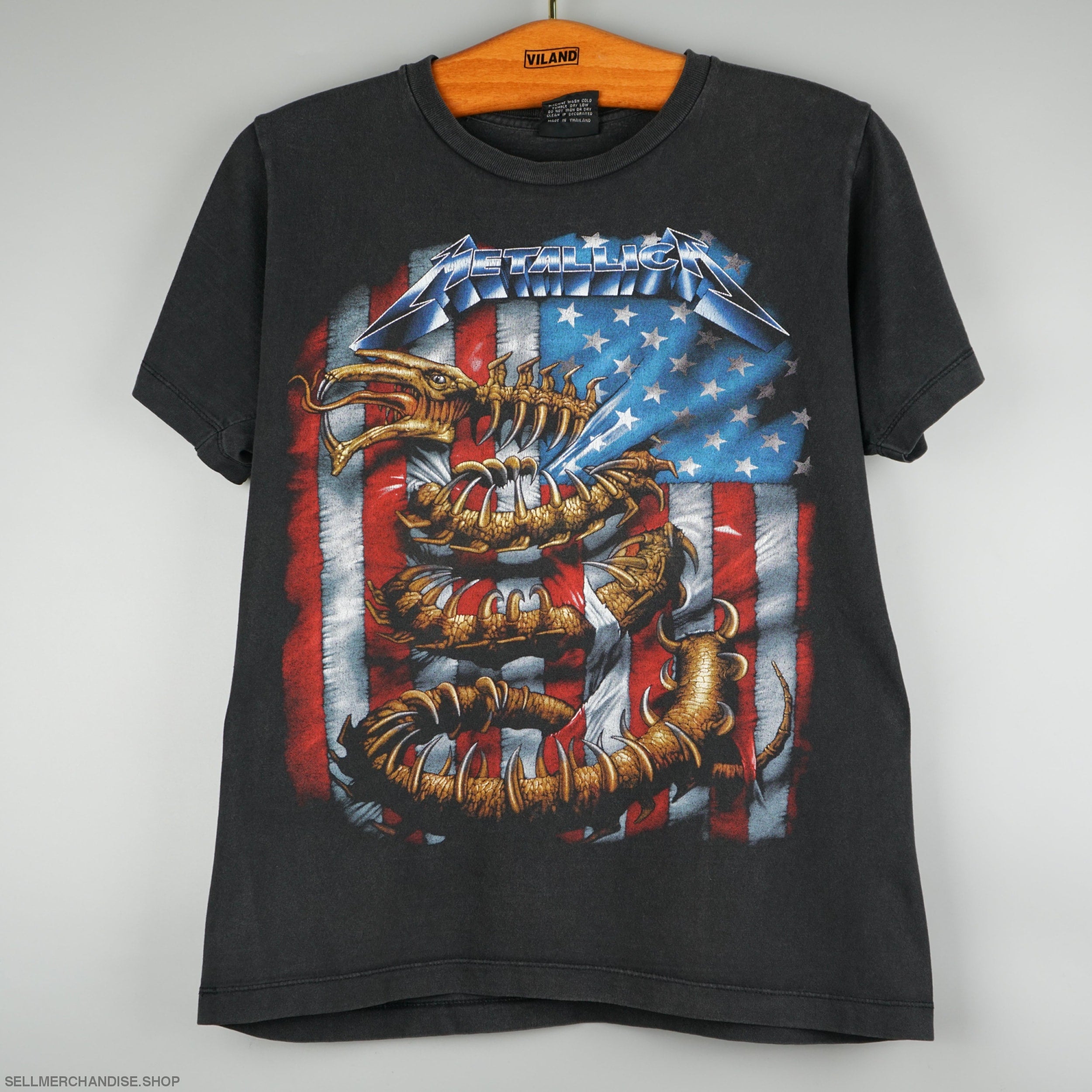 Vintage 1990s Metallica t-shirt American Flag | SellMerchandise