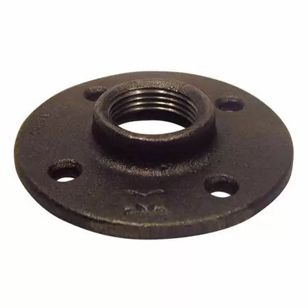 B & K Industries Floor Flange 150# Malleable Iron Threaded Fittings 1/2"