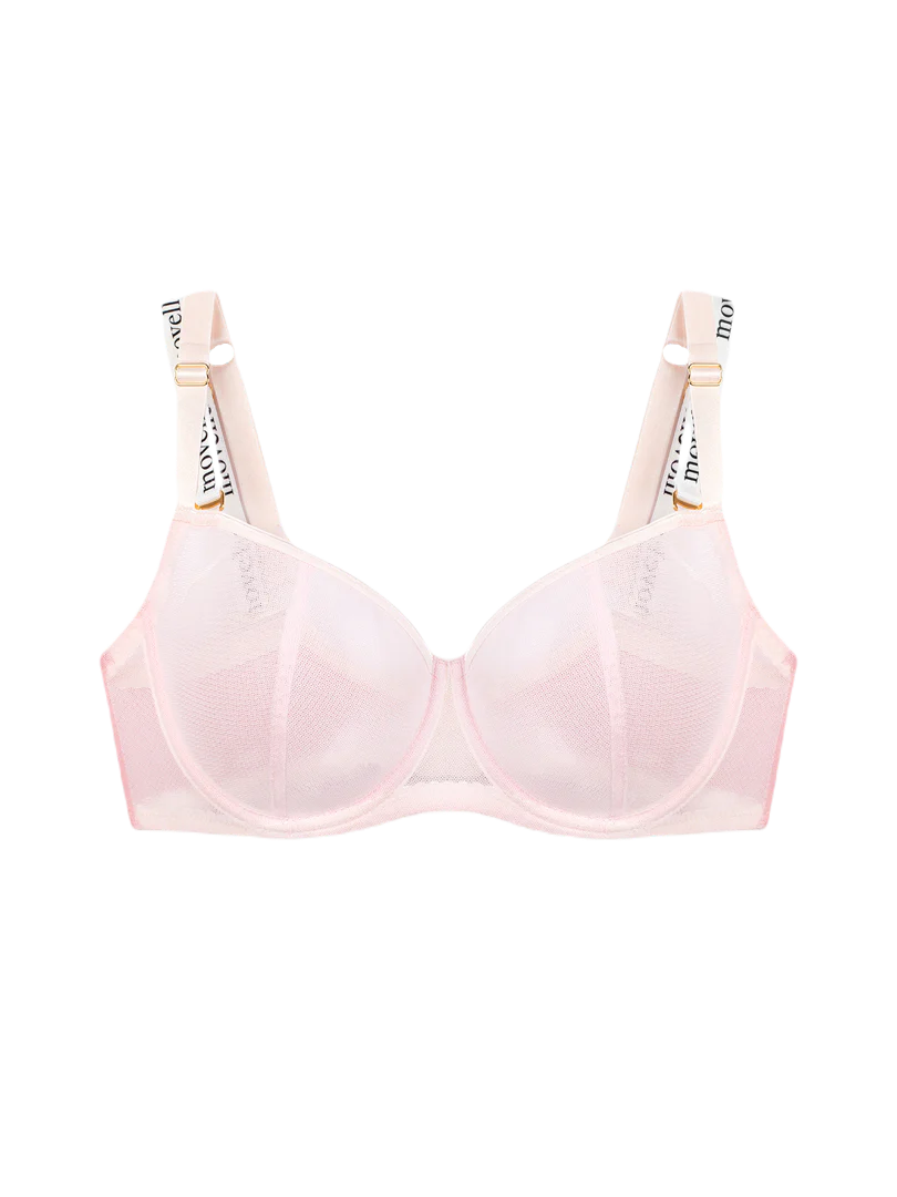 Leia Saint ivory sheer mesh bra - lingerie store 