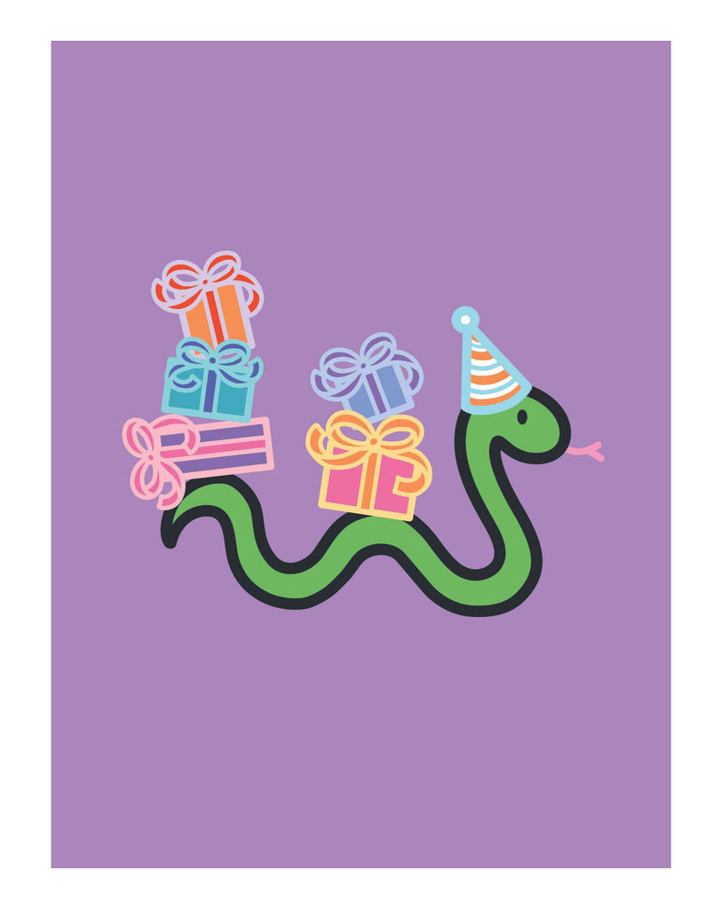 Free Printable Snake Birthday Card