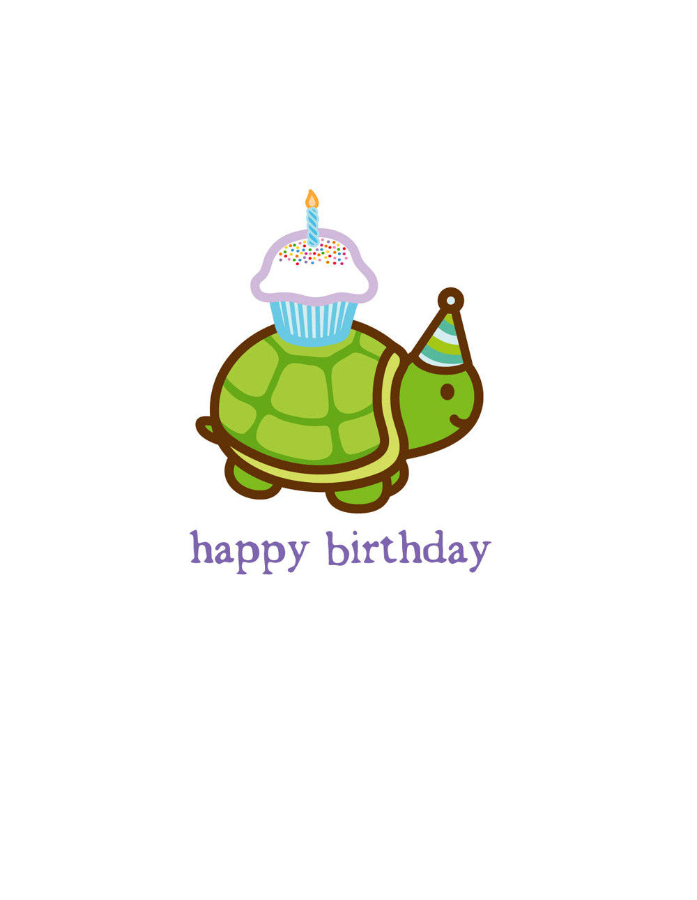 Turtle Birthday Card – Wanart