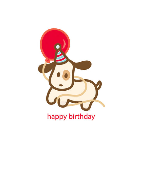 Dog Birthday Card – wanart.com