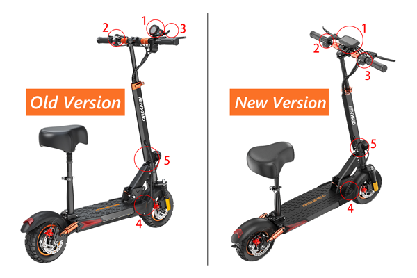 iENYRID M4 Pro S+ electric scooter new version vs old version