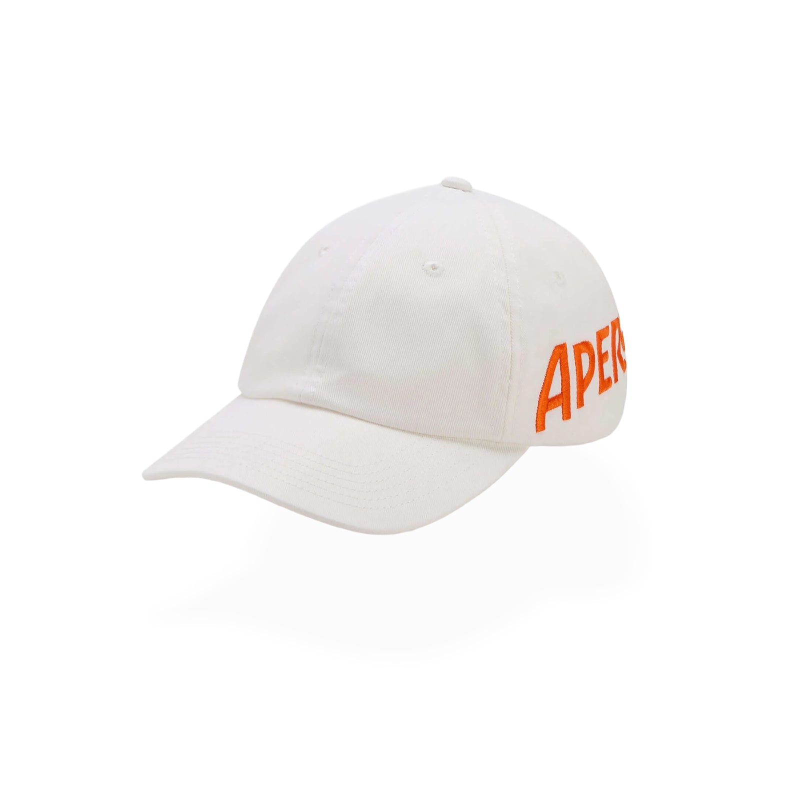 WHITE CAP WITH EMBROIDERED APEROL AND SSSTUFFF LOGOS