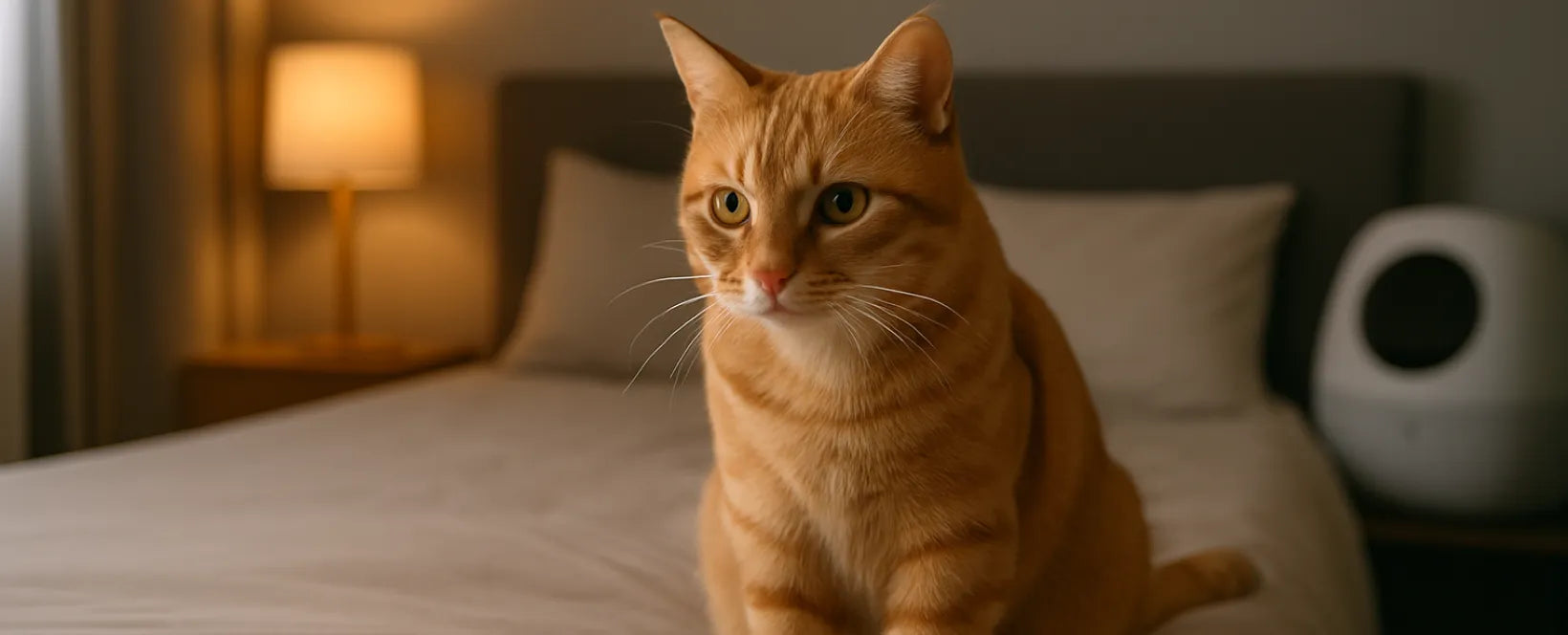 Waarom plast kat op bed