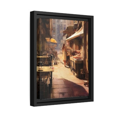 City Market Framed Canvas